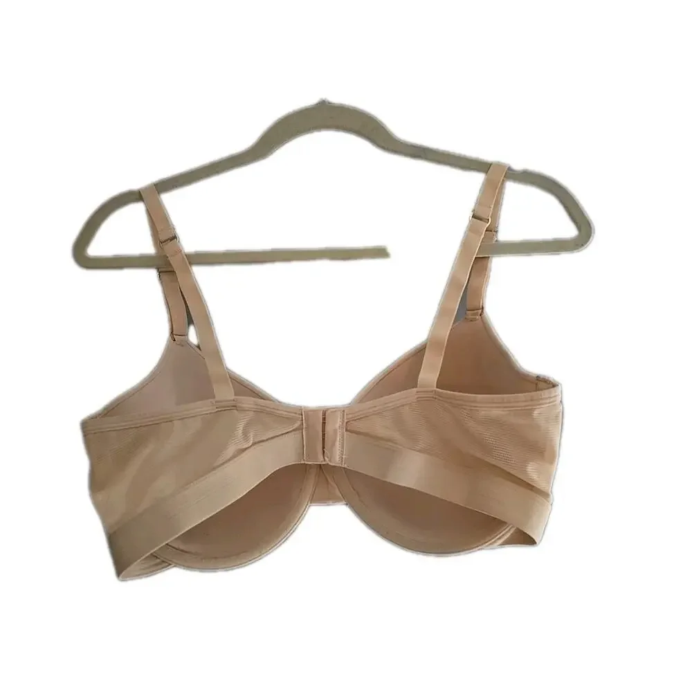 Lively Beige Full‎ Coverage Adjustable Straps Underwire T-Shirt Bra Size 36DD